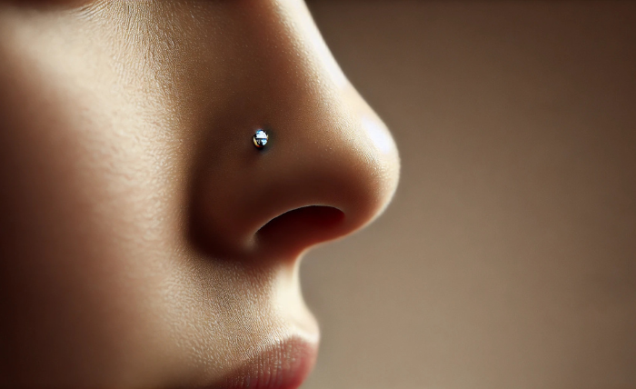 tiny nose piercing