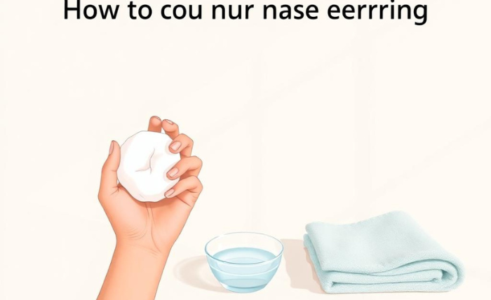 how to clean a nose piercing